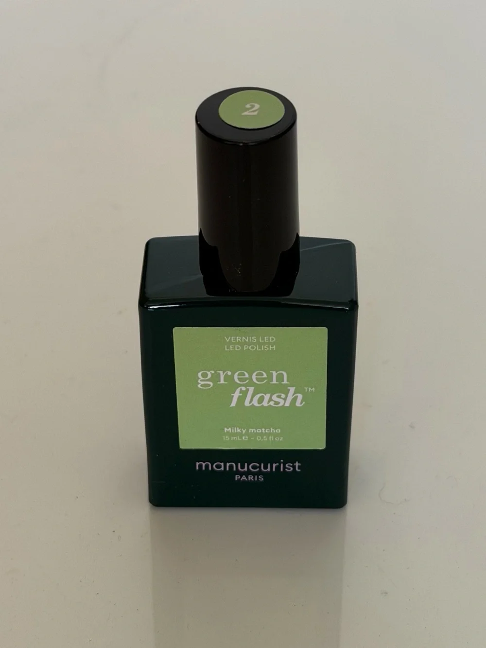 Manucurist Green Flash Milky Matcha LED Polish - Green